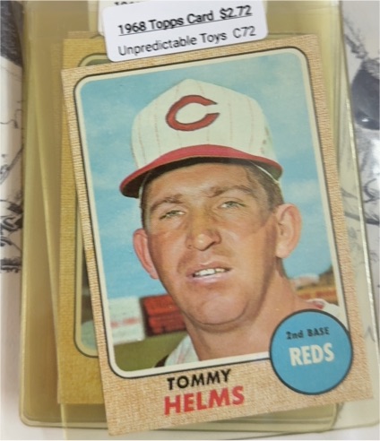 1968 Topps #405 Tommy Helms — front