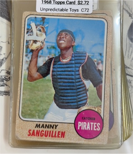 1968 Topps #251 Manny Sanguillen — front