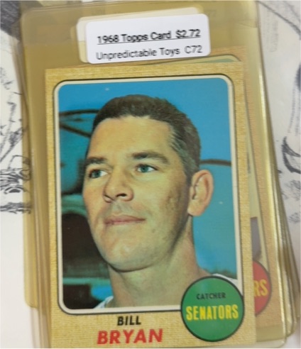 1968 Topps #498 Bill Bryan — front