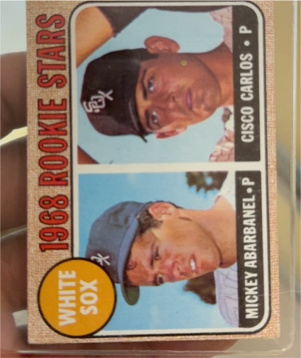 1968 Topps #287 White Sox Rookie Stars Mickey Abarbanel, Cisco Carlos — front