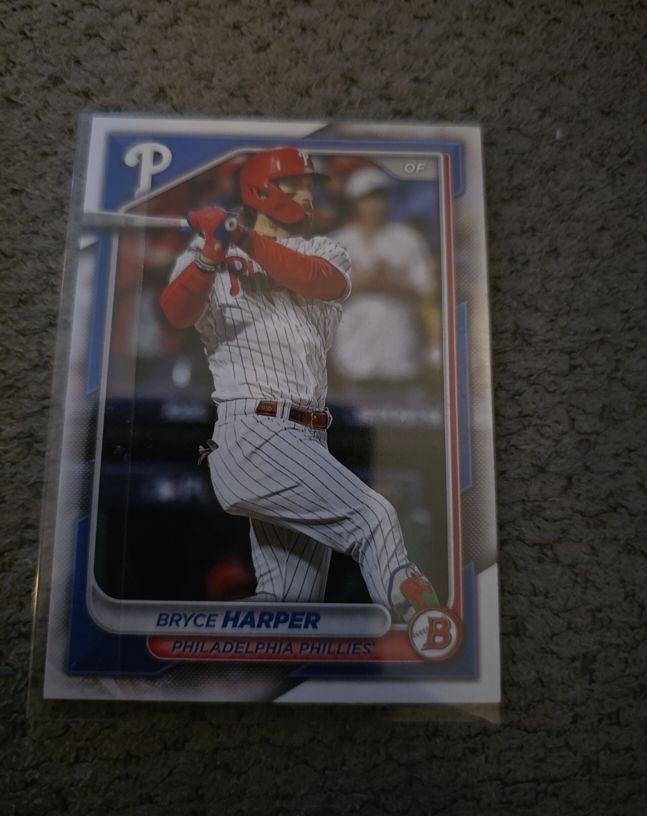 2024 Bowman #37 Bryce Harper Philadelphia Phillies — front