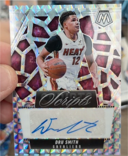 2024-25 Panini Mosaic Scripts #MS-DRU Dru Smith — front
