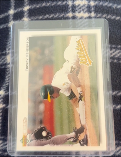 1992 Upper Deck #155 Rickey Henderson — front
