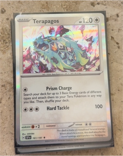2024 Pokémon SV08: Surging Sparks #161 Terapagos — front
