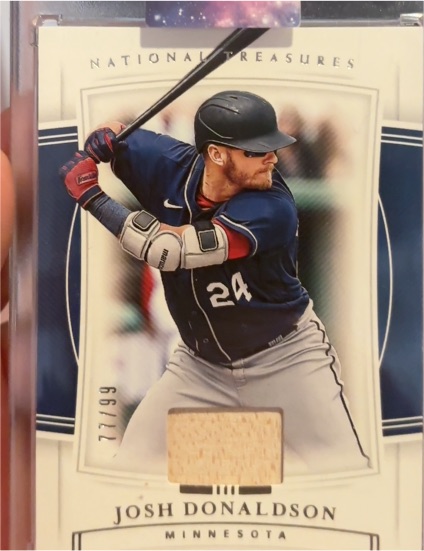 2020 Panini National Treasures #77 Josh Donaldson — front