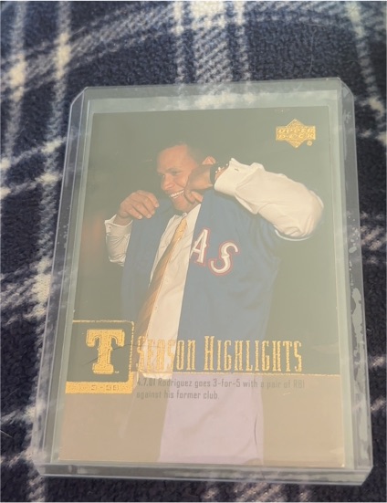2001 Upper Deck #450 Alex Rodriguez Texas Rangers — front