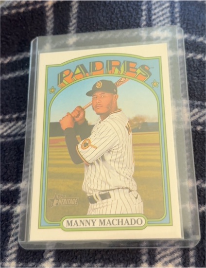 2021 Topps Heritage #566 Manny Machado — front