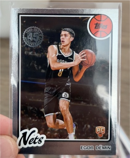 2025-26 Topps 45th Anniversary #80BK-55 Egor Demin — front