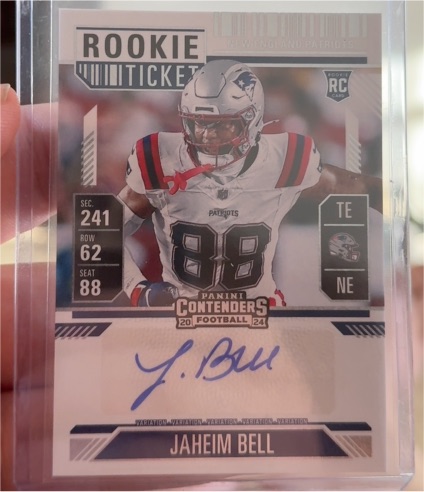 2024 Panini Contenders #154 Jaheim Bell Rookie Ticket — front