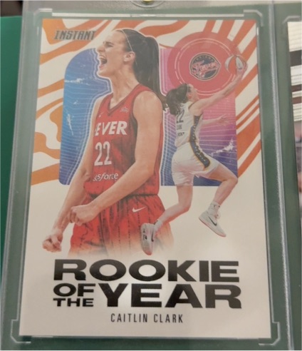 2024 Panini Instant WNBA #CCROY-A Caitlin Clark Rookie of the Year — front