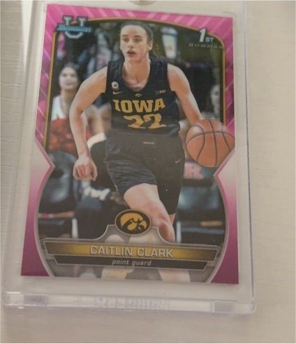 2022-23 Bowman University Chrome #50 Caitlin Clark — front