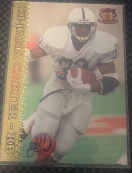 1995 Pacific Collection #432 Ki-Jana Carter Rookie RC — front