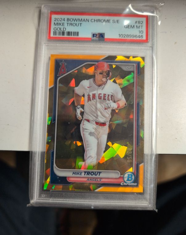 2024 Bowman Chrome S/E #82 Mike Trout — front