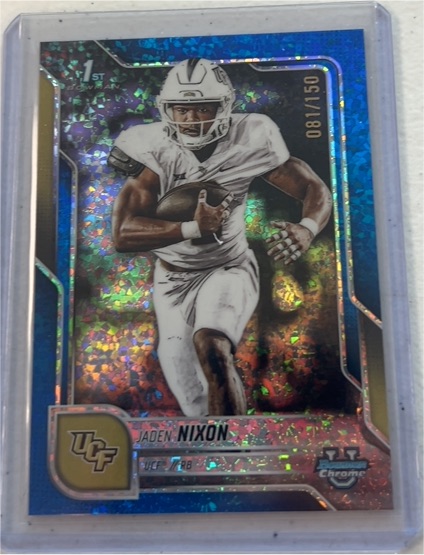2025 Bowman Chrome University #113 Jaden Nixon — front