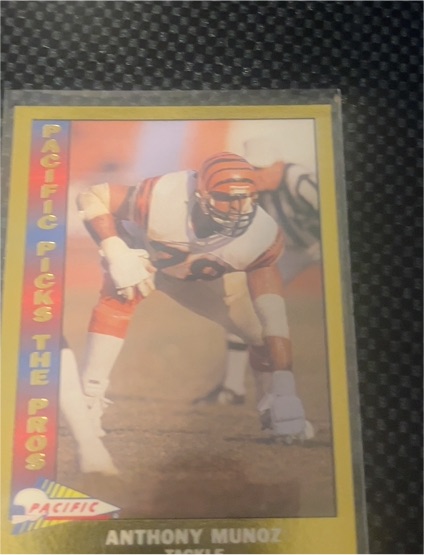 1991 Pacific Picks The Pros Gold #12 Anthony Munoz — front