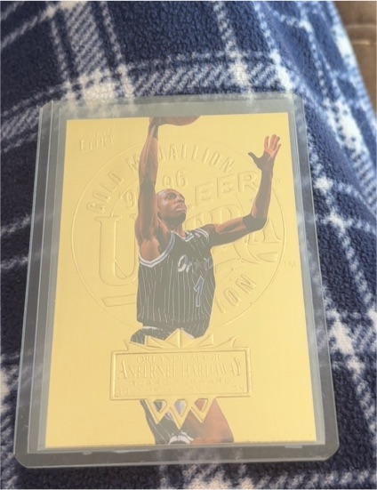 1995-96 Fleer Ultra #125 Anfernee Hardaway Gold Medallion Edition — front
