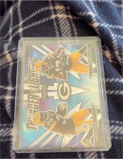 2021 Panini Playoff Thunder and Lightning #TL-11 Aaron Jones/Davante Adams — front