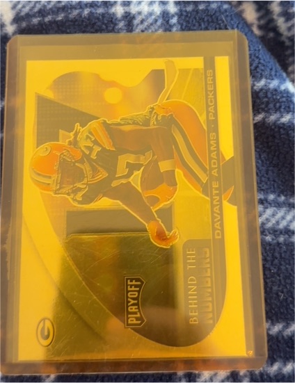 2021 Panini Playoff Behind the Numbers #BTN-DA Davante Adams — front