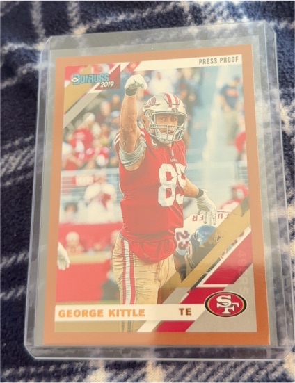 2019 Donruss #224 George Kittle Press Proof — front