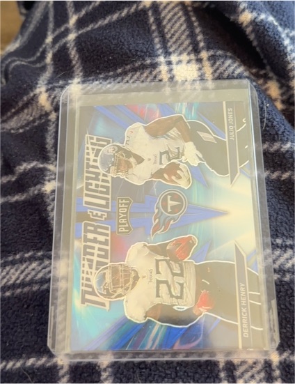 2021 Panini Playoff Thunder and Lightning #TL-1 Derrick Henry / Julio Jones — front