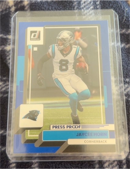 2022 Donruss Press Proof Jaycee Horn — front
