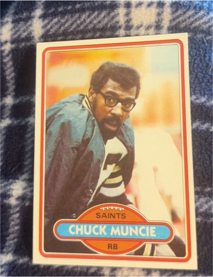1980 Topps #40 Chuck Muncie — front