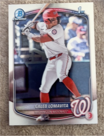 2025 Bowman Chrome #BCP-120 Caleb Lomavita — front