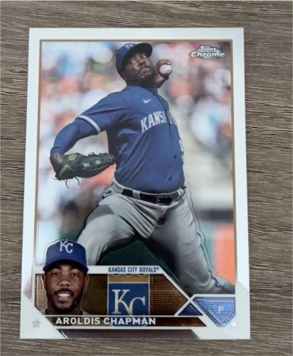 2023 Topps Chrome Update #USC176 Aroldis Chapman Kansas City Royals — front