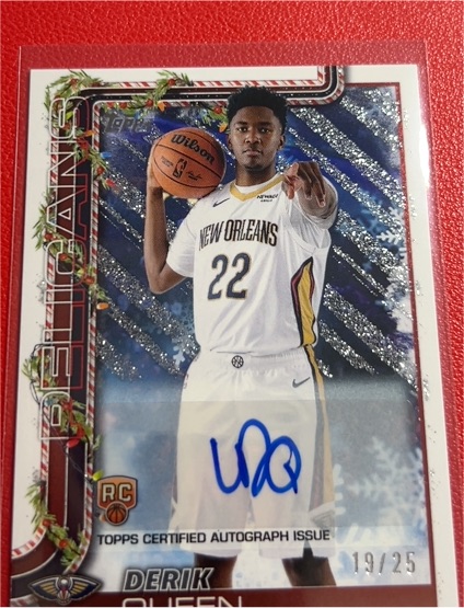 2025-26 Topps Holiday #H173 Derik Queen — front