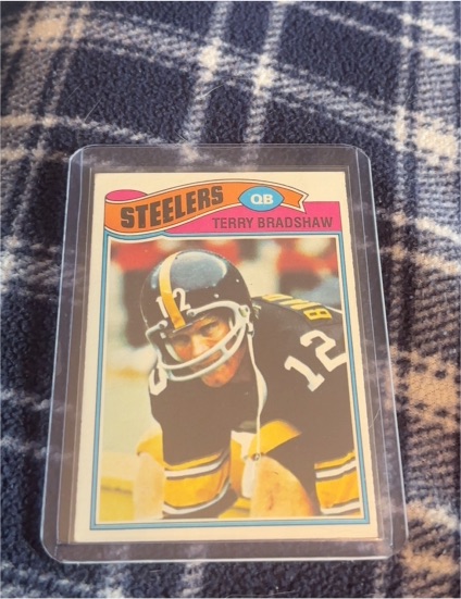 1977 Topps #245 Terry Bradshaw — front
