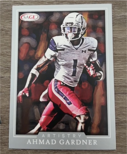 2022 SAGE Artistry #1 Ahmad Gardner — front