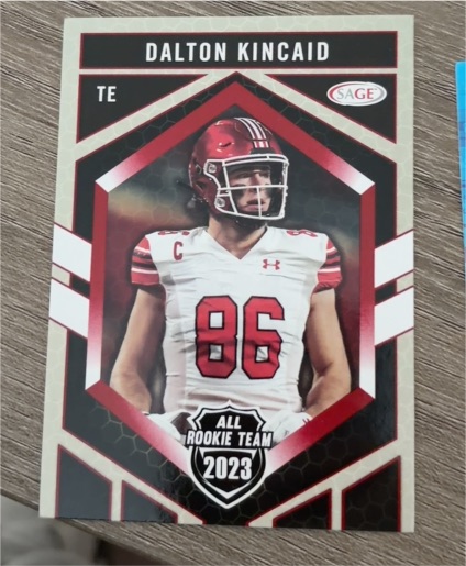 2023 SAGE High Series All-Rookie Team #RT-179 Dalton Kincaid — front