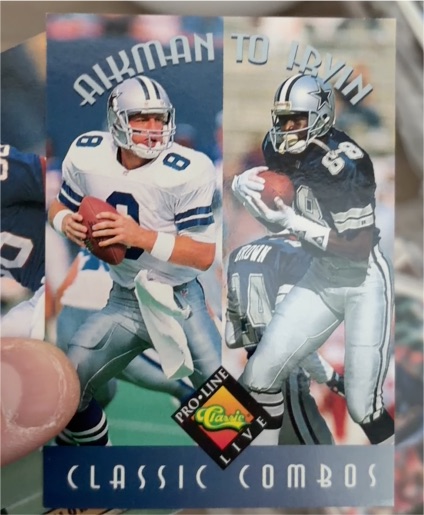 1994 Pro Line Live #390 Troy Aikman / Michael Irvin — front