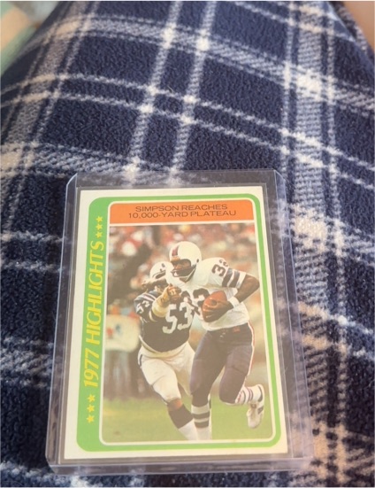 1978 Topps #4 O.J. Simpson Highlights — front