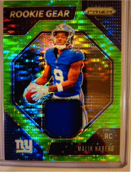 2024 Panini Prizm #RG-MNS Malik Nabers Rookie Gear — front