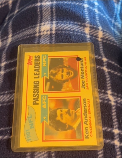 1982 Topps #257 Passing Leaders Joe Montana Ken Anderson — front