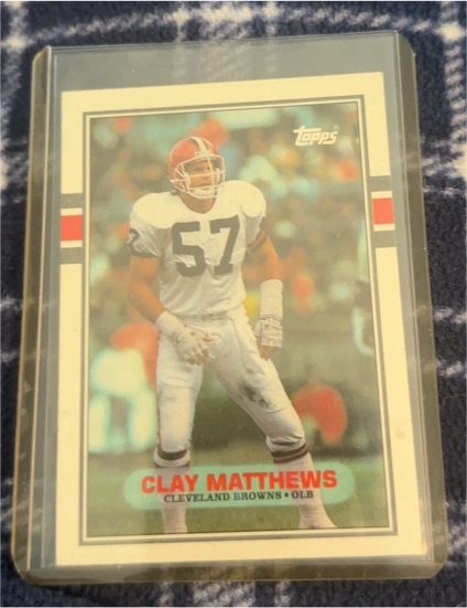 1989 Topps #143 Clay Matthews — front