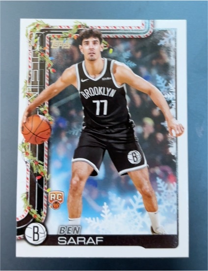 2025-26 Topps Holiday #H186 Ben Saraf — front