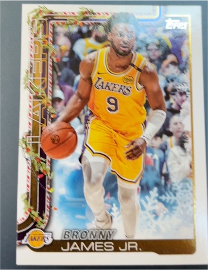 2025-26 Topps Holiday #H121 Bronny James Jr. — front