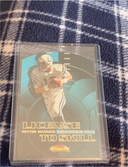 2000 Fleer Showcase License to Skill #3 Peyton Manning — front