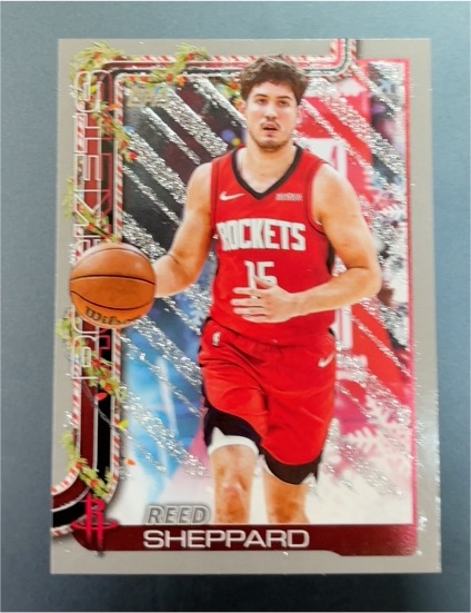 2025-26 Topps Holiday #H143 Reed Sheppard — front