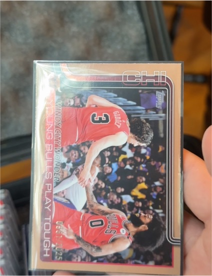 2025-26 Topps #277 Windy City Wonder: Young Bulls Play Tough — front