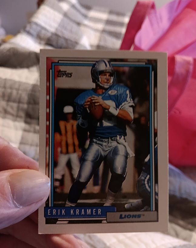 1992 Topps #251 Erik Kramer — front