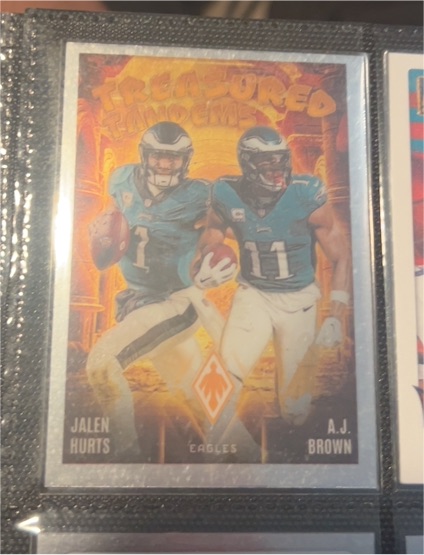 2024 Panini Phoenix #TT-PHL Jalen Hurts / A.J. Brown Treasured Tandems — front
