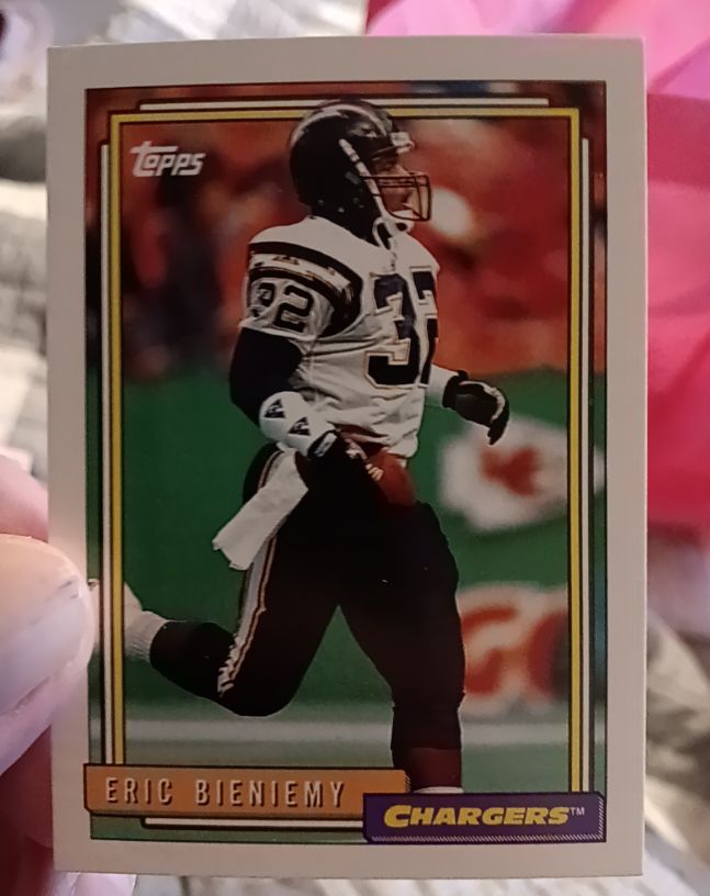 1992 Topps #95 Eric Bieniemy — front