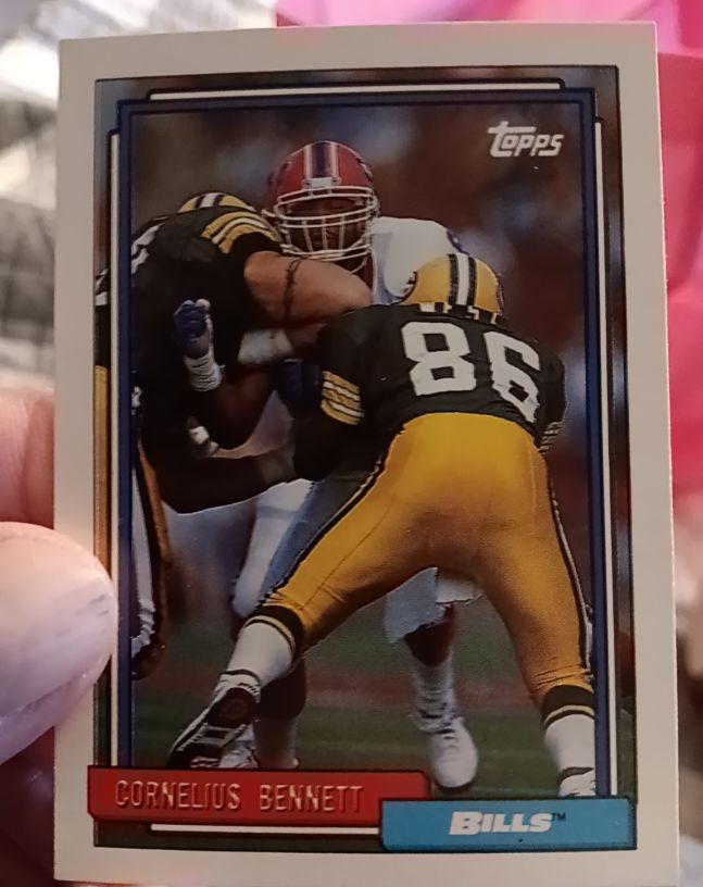 1992 Topps #91 Cornelius Bennett — front