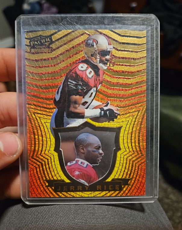 1997 Pacific Invincible #133 Jerry Rice — front
