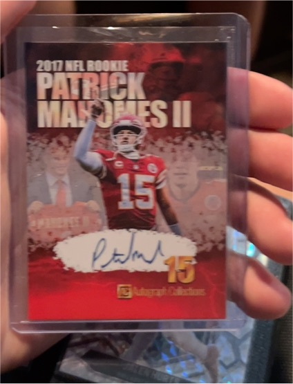 2017 NFL Rookie Patrick Mahomes II #15 — front