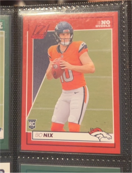 2024 Panini Zenith No Huddle #109 Bo Nix — front