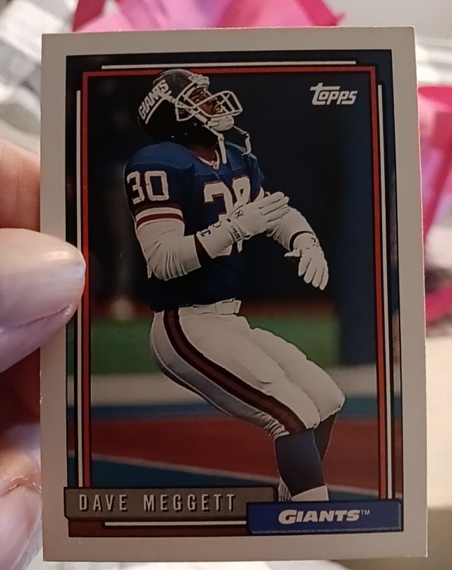 1992 Topps #750 Dave Meggett — front